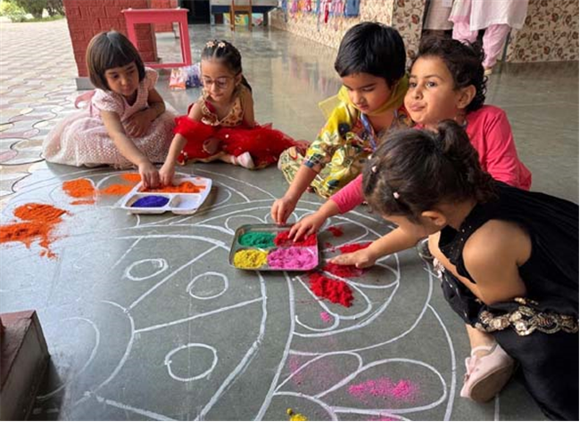 Diwali Celebrations Illuminate the Pre-Primary Wing with Joy and Colour!