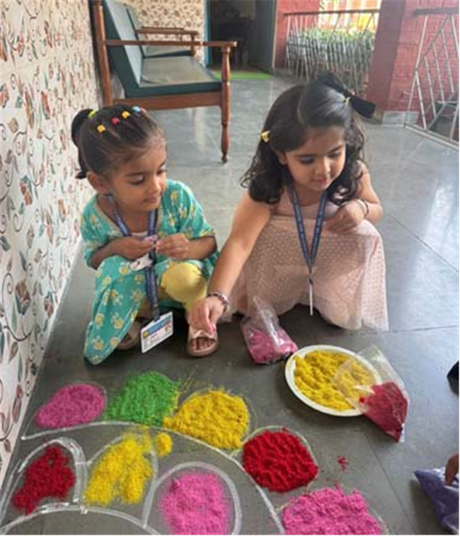 Diwali Celebrations Illuminate the Pre-Primary Wing with Joy and Colour!