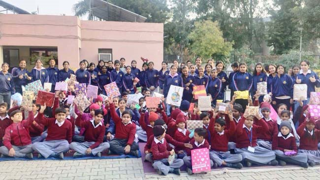 Christmas Donation at Vatika School, Sector-19, Chandigarh