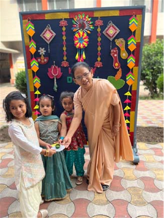 Diwali Celebrations Illuminate the Pre-Primary Wing with Joy and Colour!