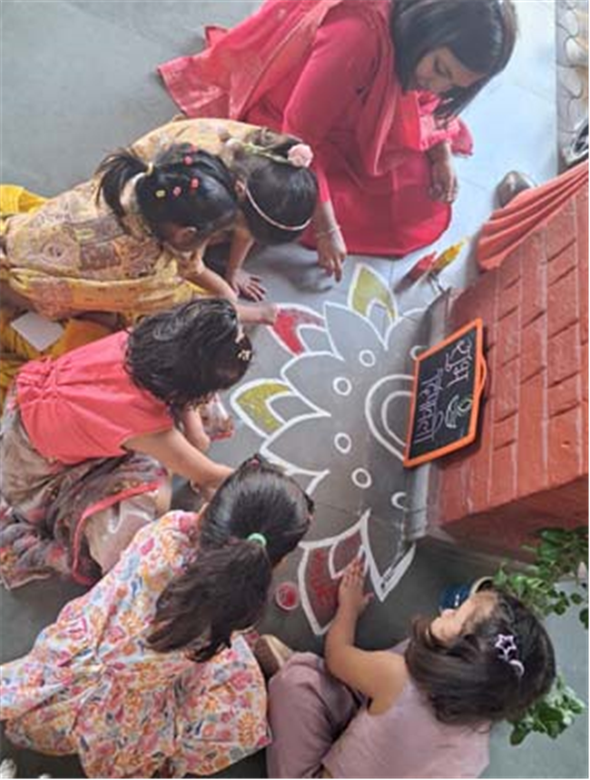 Diwali Celebrations Illuminate the Pre-Primary Wing with Joy and Colour!