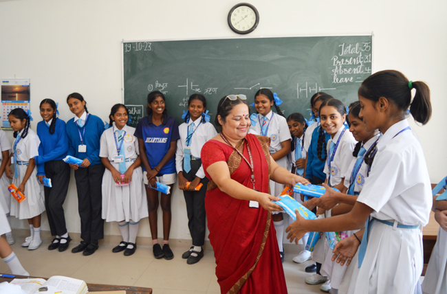 Distribution Of Sanitary Napkin’s