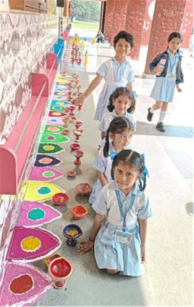 Diwali Celebrations Illuminate the Pre-Primary Wing with Joy and Colour!