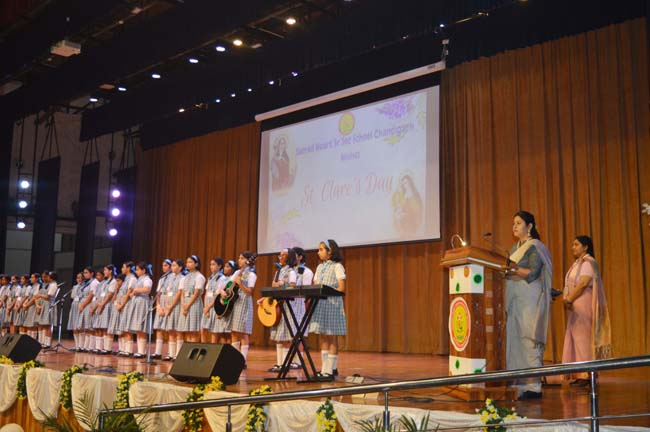 St. Clare’s Feast Day: Embracing Her Light in Today’s World Organised at: Sacred Heart Senior Secondary School, Chandigarh
