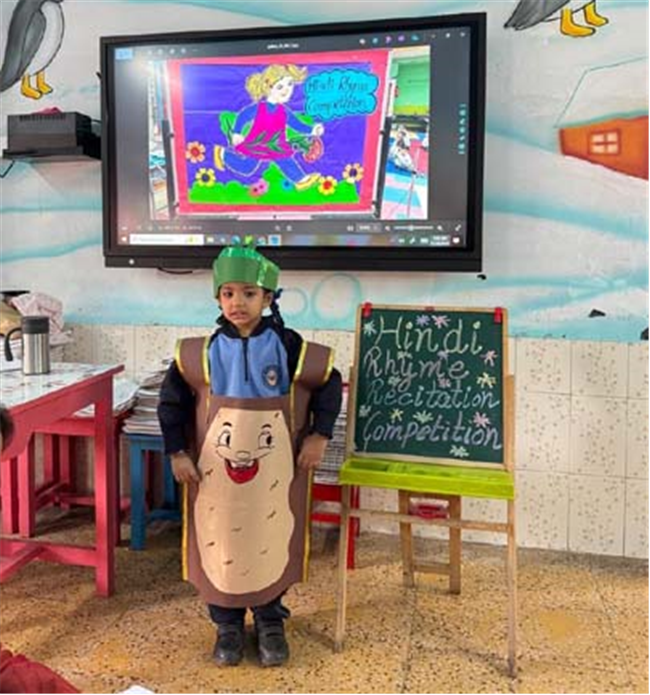 English and Hindi Rhyme Recitation Competition