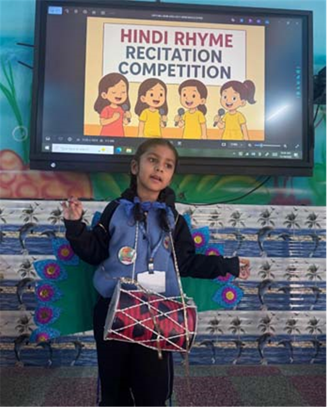 English and Hindi Rhyme Recitation Competition