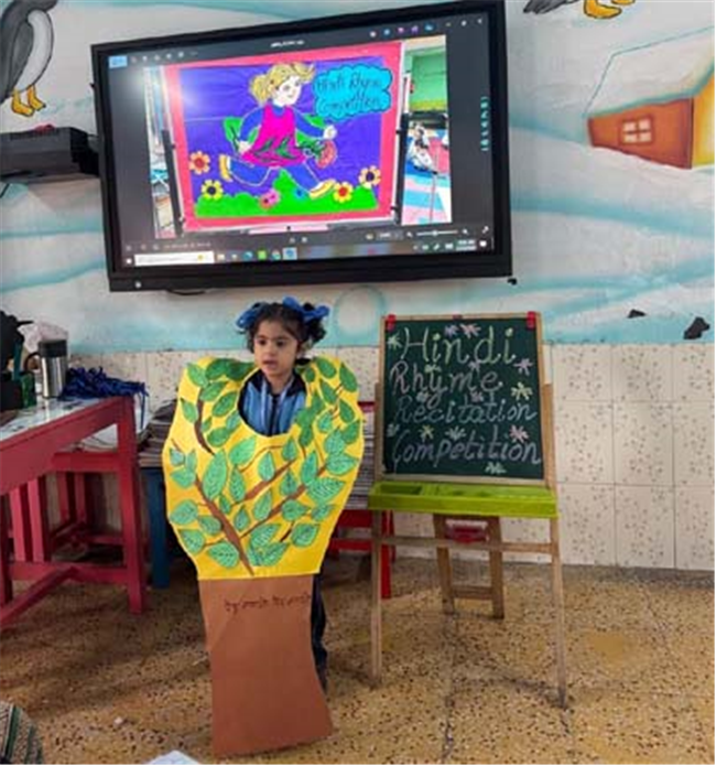 English and Hindi Rhyme Recitation Competition