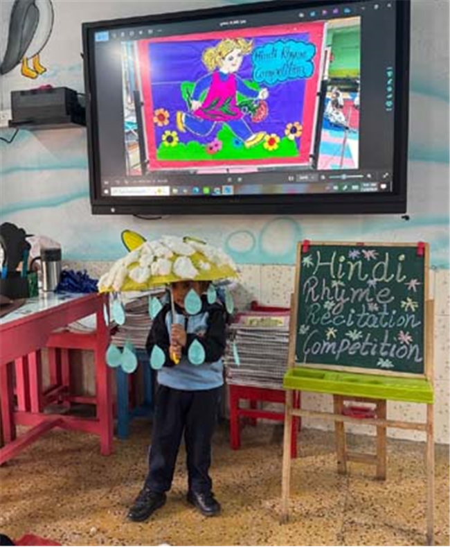 English and Hindi Rhyme Recitation Competition