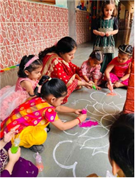 Diwali Celebrations Illuminate the Pre-Primary Wing with Joy and Colour!