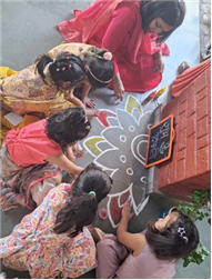 Diwali Celebrations Illuminate the Pre-Primary Wing with Joy and Colour!