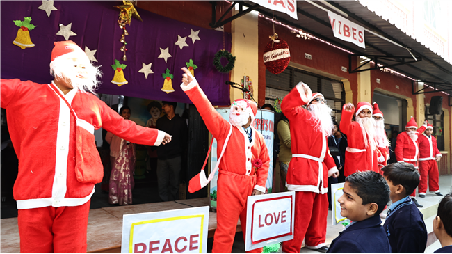Class 6-G  unveiled a joyous Christmas themed assembly