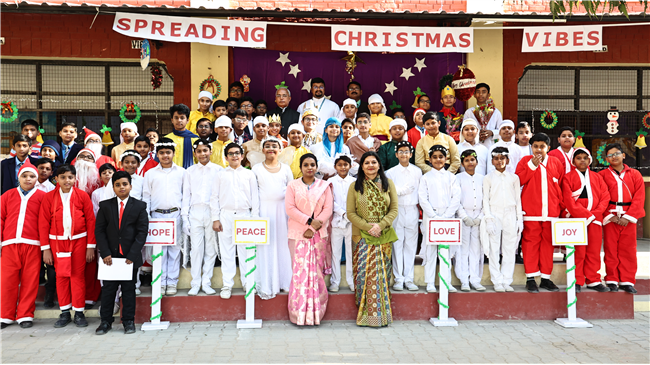 Class 6-G  unveiled a joyous Christmas themed assembly