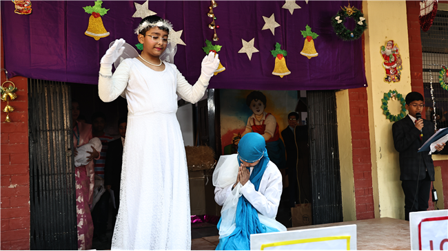 Class 6-G  unveiled a joyous Christmas themed assembly