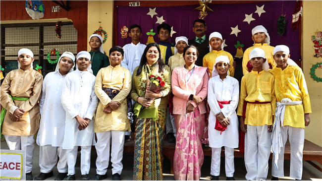 Class 6-G  unveiled a joyous Christmas themed assembly