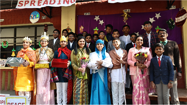 Class 6-G  unveiled a joyous Christmas themed assembly