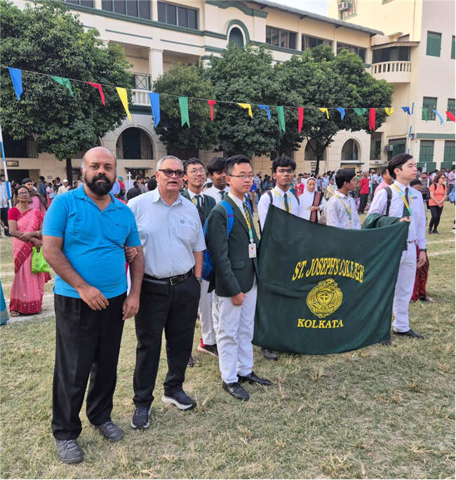 Catholic students at Eucharistic Procession