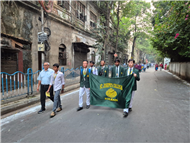 Catholic students at Eucharistic Procession
