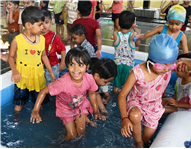 POOL PARTY ENJOYED BY STUDENTS