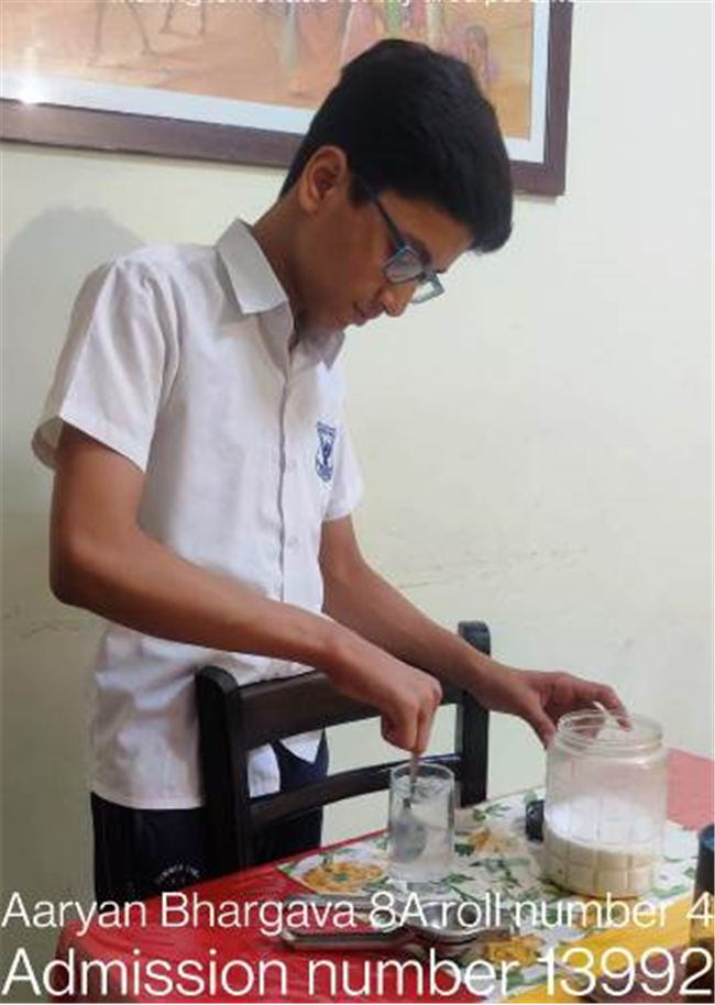 Good Deeds by Class 8 Students.