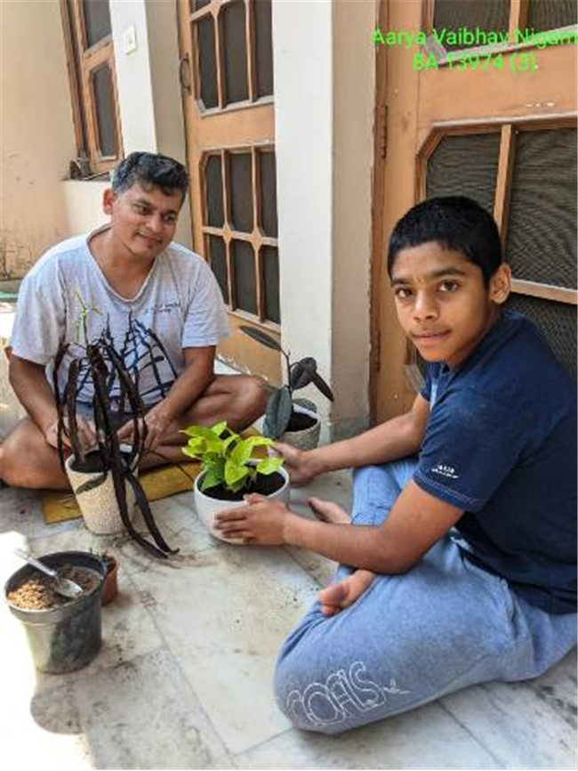Good Deeds by Class 8 Students.