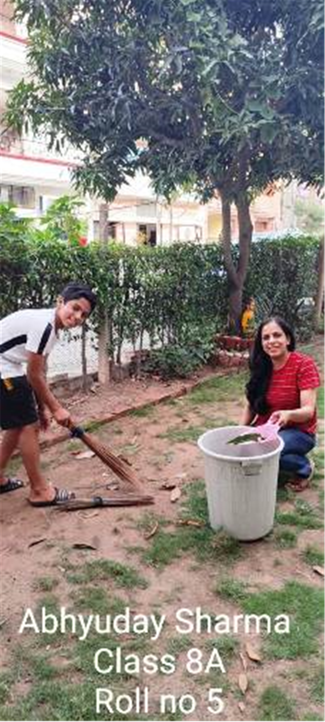 Good Deeds by Class 8 Students.