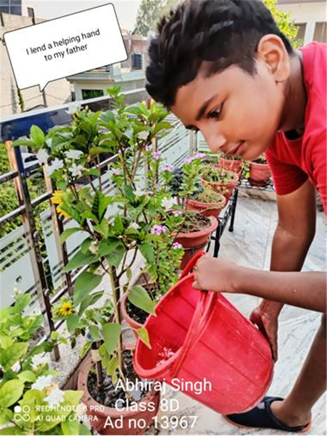 Good Deeds by Class 8 Students.