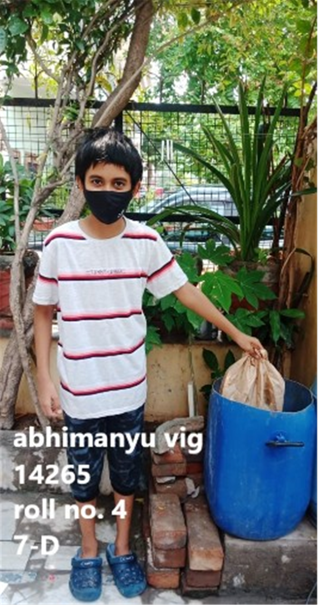 Good Deeds by Class 7 Students.