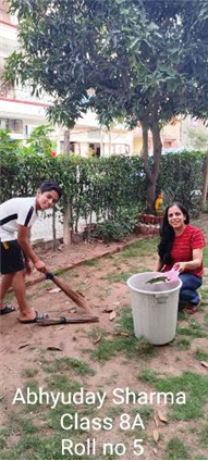 Good Deeds by Class 8 Students.