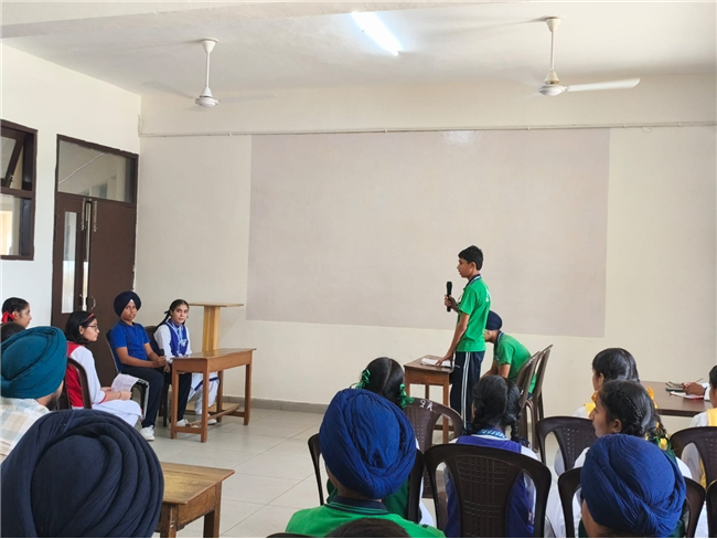 Debate Competition By Students Of Classes IX and X