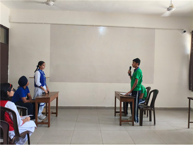 Debate Competition By Students Of Classes IX and X