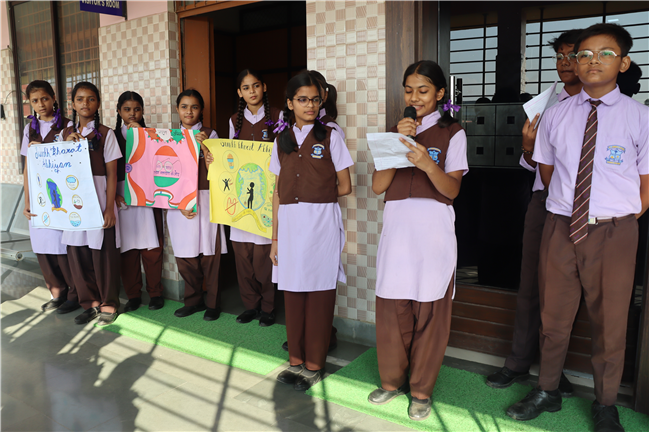 SWACCH BHARAT CAMPAIGN (SPECIAL ASSEMBLY BY CLASSES 6 TO 8)