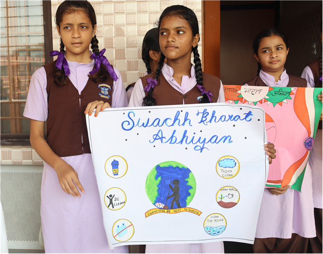 SWACCH BHARAT CAMPAIGN (SPECIAL ASSEMBLY BY CLASSES 6 TO 8)