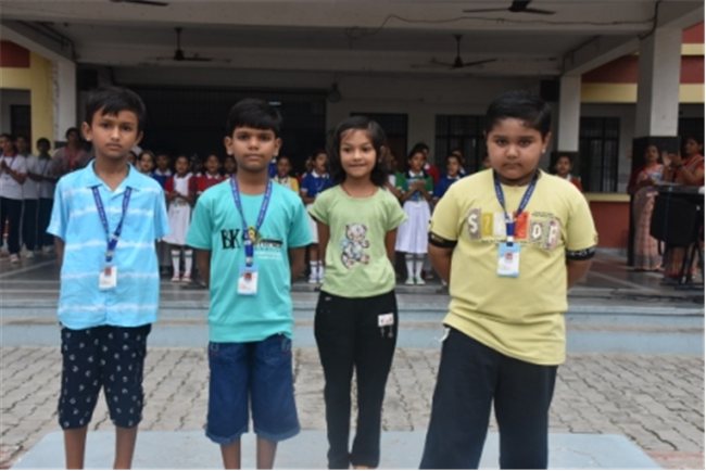 Morning Assembly on “Care for Yourself” by Class 9-B