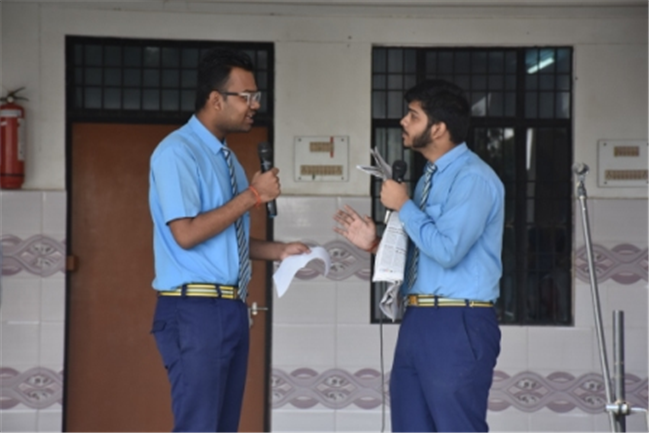 ASSEMBLY CONDUCTED BY CLASS XI-A ON THE TOPIC ACKNOWLEDGE YOUR FAULTS
