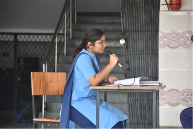 ASSEMBLY CONDUCTED BY CLASS XI-A ON THE TOPIC ACKNOWLEDGE YOUR FAULTS