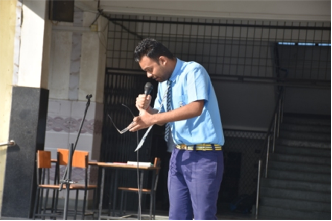 ASSEMBLY CONDUCTED BY CLASS XI-A ON THE TOPIC ACKNOWLEDGE YOUR FAULTS