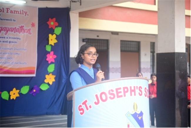 FAREWELL CEREMONY OF REV. FR. JOSEPH SAGAYANATHAN AT SJS NAINI