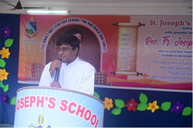 FAREWELL CEREMONY OF REV. FR. JOSEPH SAGAYANATHAN AT SJS NAINI