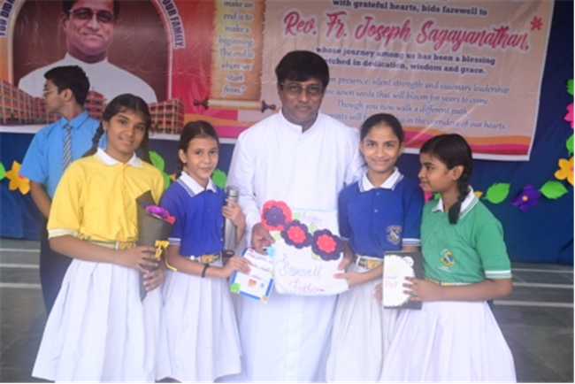 FAREWELL CEREMONY OF REV. FR. JOSEPH SAGAYANATHAN AT SJS NAINI