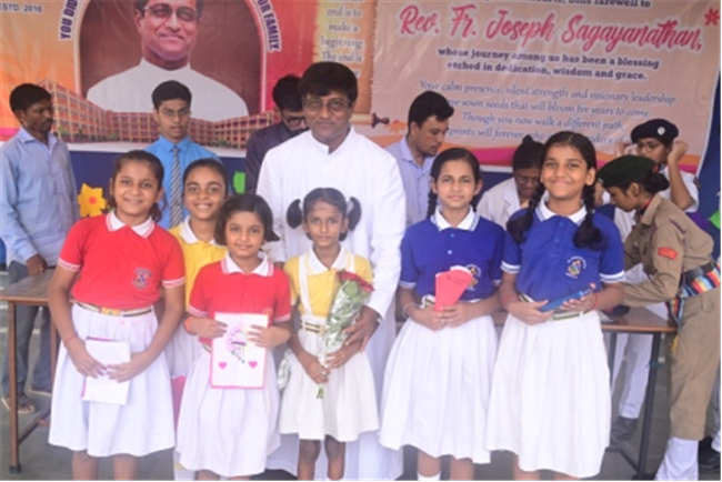 FAREWELL CEREMONY OF REV. FR. JOSEPH SAGAYANATHAN AT SJS NAINI