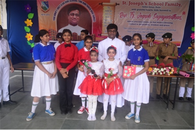 FAREWELL CEREMONY OF REV. FR. JOSEPH SAGAYANATHAN AT SJS NAINI