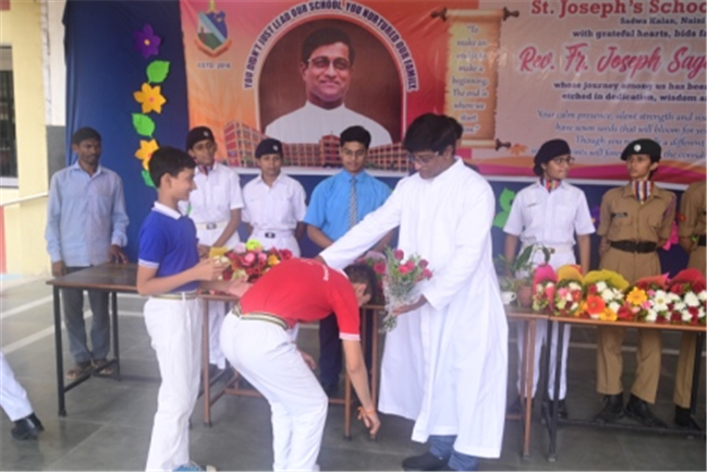 FAREWELL CEREMONY OF REV. FR. JOSEPH SAGAYANATHAN AT SJS NAINI