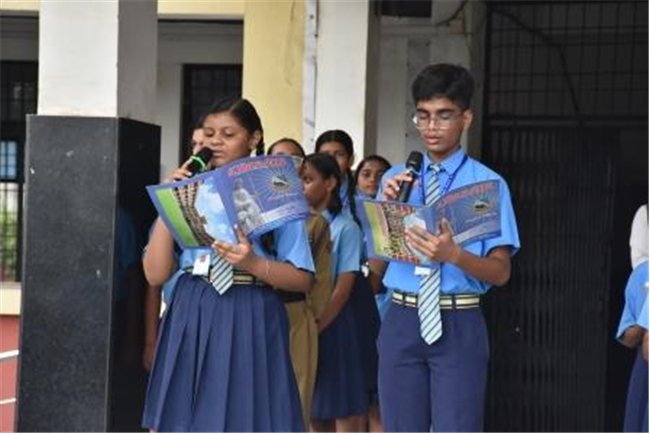 Morning Assembly on “Companionship” by Class 8-B