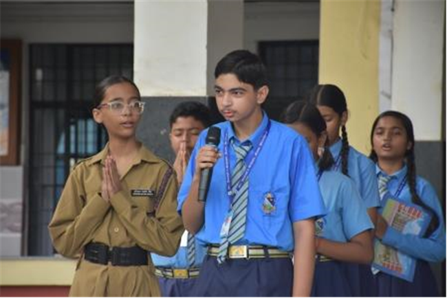 Morning Assembly on “Companionship” by Class 8-B