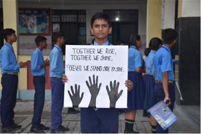 Morning Assembly on “Companionship” by Class 8-B