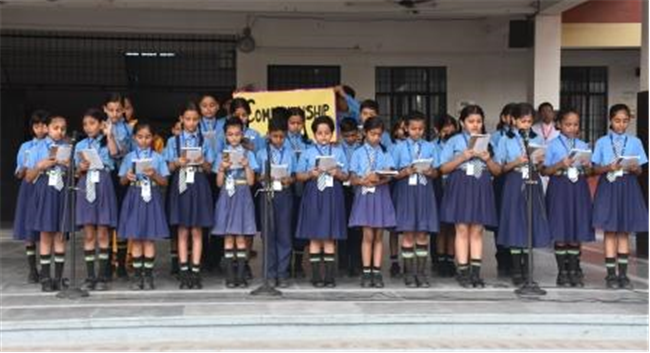 Morning Assembly on “Companionship” by Class 8-B