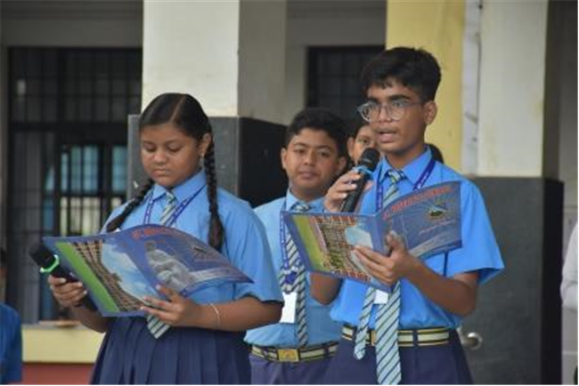 Morning Assembly on “Companionship” by Class 8-B
