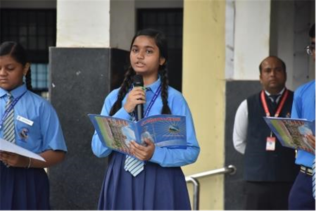 Morning Assembly on “Companionship” by Class 8-B