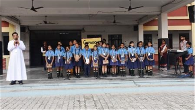 Morning Assembly on “Companionship” by Class 8-B
