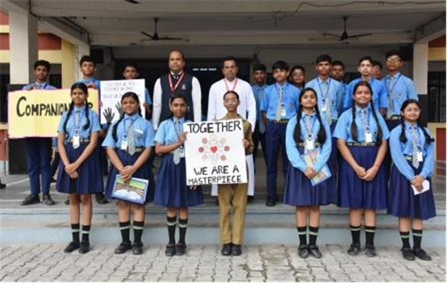 Morning Assembly on “Companionship” by Class 8-B